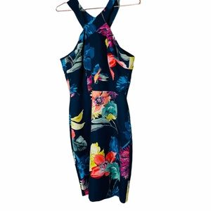 EUC Anthropologie Trina Turk Floral Print Shift Dress 8